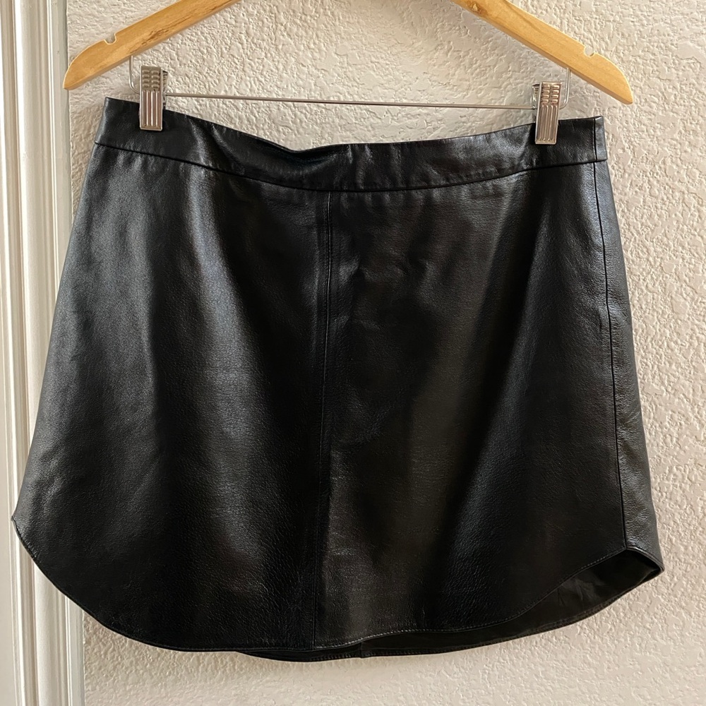 BB Dakota Black Leather‎ Skirt